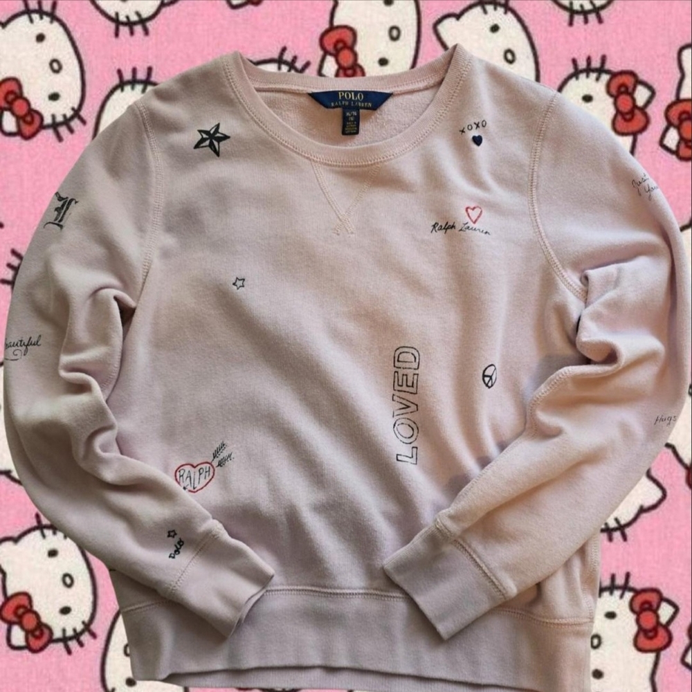 Polo by Ralph Lauren Pink Crew Neck Sweater
